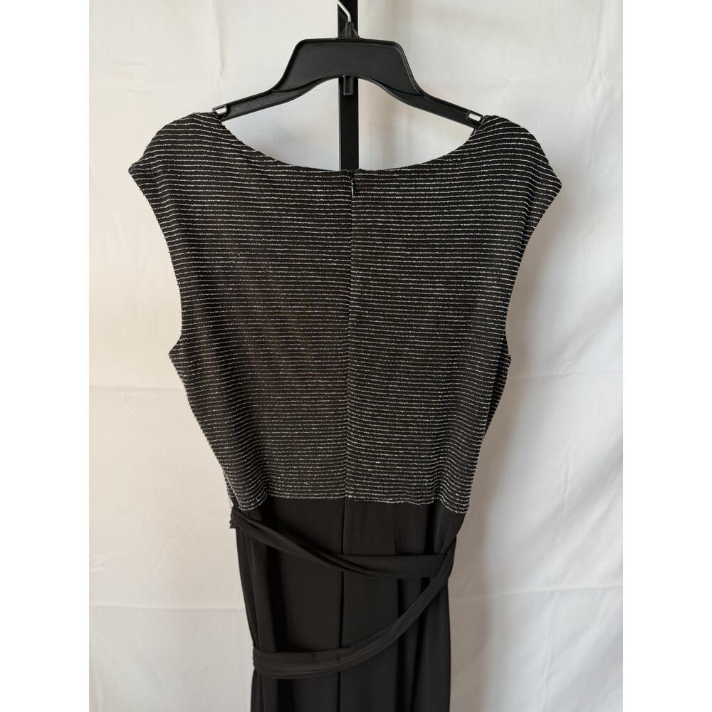 Connected Apparel Metallic Bodice Wide-Leg Jumpsuit Sz 12 NWT - Picture 9 of 11